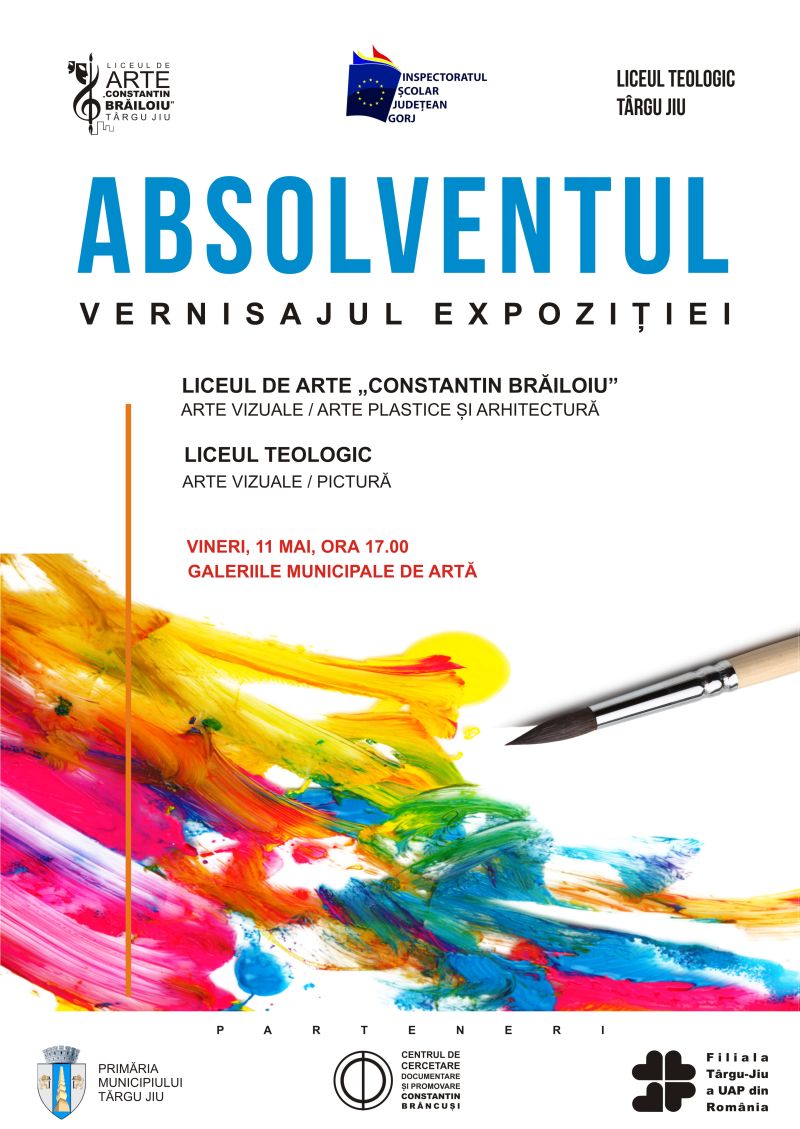 „ABSOLVENTUL”, vernisat la Galeriile Municipale din Târgu-Jiu