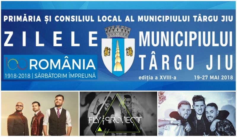 3 Sud Est, Noaptea Târziu şi Fly Project închid Zilele Municipiului Târgu-Jiu