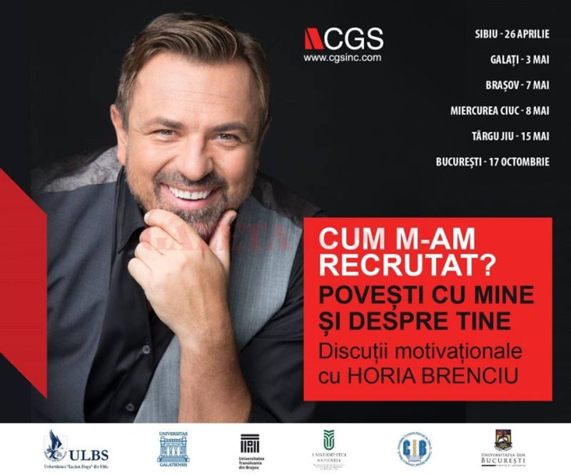 Horia Brenciu vine la Târgu-Jiu