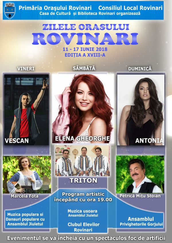 Încep Zilele Oraşului Rovinari!