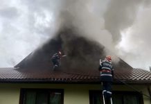 Incendiu la Motru