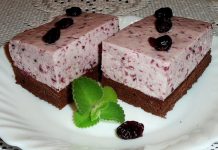 Rețeta săptămânii – Prăjitură cu cremă de afine