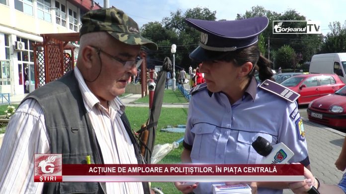 ACȚIUNE DE AMPLOARE A POLIȚIȘTILOR, ÎN PIAȚA CENTRALĂ