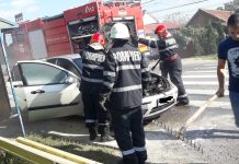 Incendiu la un autoturism, la Drăgoieni