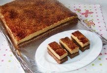 Rețeta săptămânii – Prăjitură cu cremă de vanilie și spumă de ness