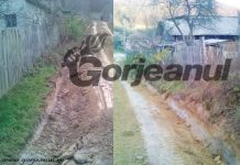 Un șanț săpat de autoritățile din Licurici pune în pericol o casă de locuit din Frumușei! Proprietarii, scoși afară din primărie