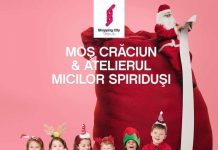 Moș Crăciun, în vizită la mall-ul din Târgu-Jiu