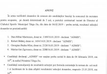 FOTO: Vezi numele celor 4 candidați care se vor directori la CSM Târgu Jiu!