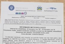 FOTO: Informare meteo de ninsori