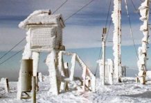 Polul frigului din țară, la Apa Neagră! Temperaturi de minus 16,9 grade Celsius, la stația meteo din Padeș