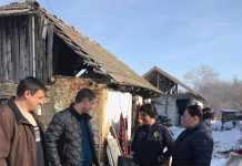 FOTO: Donație pentru o familie din Bălești, din partea angajaților SJGDAS