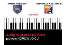 Audiție de pian, reorganizată de ȘPA Târgu-Jiu
