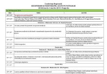 S-a definitivat programul Conferinţei Regionale “Recuperare și fizioterapie, axate pe patologie”!