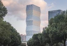 Turn de birouri inspirat de „Coloana Infinitului”, inaugurat la Shanghai