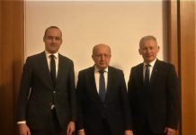 FOTO: Dan Vîlceanu, la discuții cu fostul premier al Lituaniei