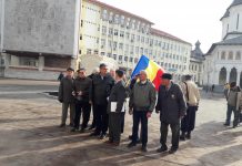 Rezerviștii militari, protest la Târgu-Jiu