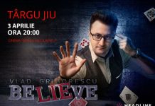 Spectacol de magie marca Vlad Grigorescu, la Târgu-Jiu