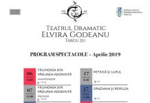 Programul spectacolelor din aprilie, la Teatrul „Elvira Godeanu”