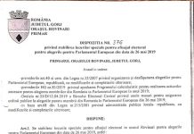 11 locații speciale pentru afișajul electoral, la Rovinari