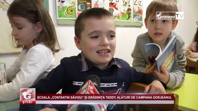 ȘCOALA „CONSTANTIN SĂVOIU” ȘI GRĂDINIȚA TEDDY, ALĂTURI DE CAMPANIA GORJEANUL