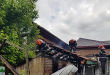 Incendiu la o bucătărie de vară din Târgu-Jiu