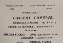 Un nou concert marca ,,Lyra Gorjului”, la Teatrul Dramatic ,,Elvira Godeanu”