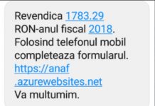 ANAF, avertizare pentru contribuabili: Posibile fraude prin SMS