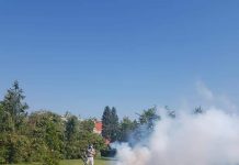 FOTO: Acțiune de dezinsecție, la Motru