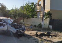 Accident provocat de o șoferiță începătoare