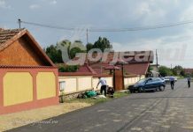 Accident între o motocicletă și un autoturism, la Lelești