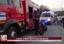 A MURIT STRIVIT DE O PLACĂ DE BETON