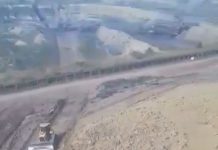 Fuge terenul, cu tot cu o bandă de cărbune a Carierei Jilț Nord, spre Runcurel! Mii de metri cubi de steril au luat-o la vale