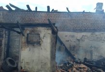 Foto: Incediu de proporții la Lihulești! O gospodărie arsă în totalitate iar porcii făcuți scrum, satul este fără apă