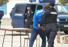 Antrenament al jandarmilor din Gorj și Dolj, pe Stadionul Municipal Târgu-Jiu