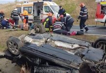 Tânără din Gorj, rănită grav într-un accident pe Autostrada A1