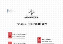 Programul lunii decembrie, la Teatrul Dramatic „Elvira Godeanu”