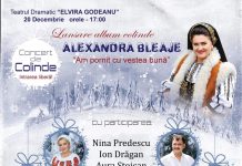 Diseară, concert de colinde, la Teatrul „Elvira Godeanu”