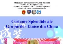Expoziţie de costume tradiţionale din China, la Muzeul Judeţean