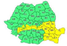 Nordul Gorjului, sub cod galben de vânt până diseară