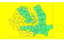 Cod galben de lapoviță și viscol!