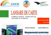Lansare de carte, la Biblioteca Județeană