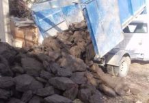 Aproape trei tone de cărbune fără acte, confiscate de polițiști