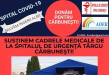 ADER strânge donații pentru Spitalul Târgu-Cărbuneşti