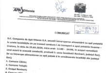 Avarie la conducta de apă! Mii de gorjeni, afectați!