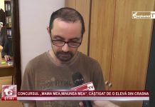 CONCURSUL „MAMA MEA,MINUNEA MEA”, CÂȘTIGAT DE O ELEVĂ DIN CRASNA