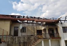 FOTO: Incendiu la o casă din Crasna