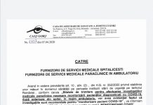 Apelul CAS Gorj către furnizorii de servicii medicale