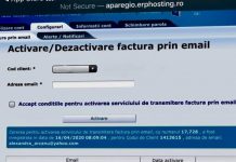 Facturi prin e-mail pentru abonații Aparegio Gorj