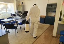 Acțiune de dezinfecție, la Turceni