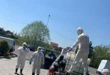 COVID-19: Dezinfecții peste dezinfecții, la Târgu-Jiu